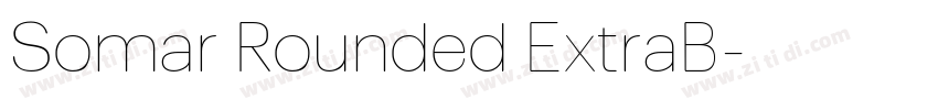 Somar Rounded ExtraB字体转换